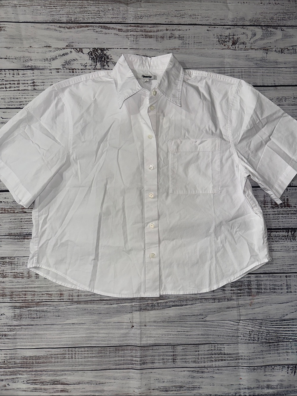 Madewell Straight hem short sleeve shirt Sz. S - Picture 5 of 7